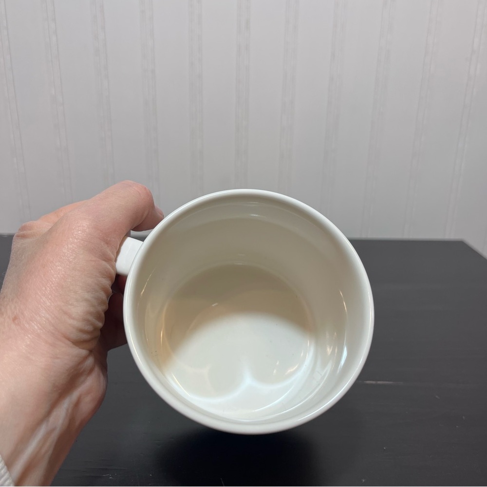 Anthropologie Monogram H Mug Oscar Wilde Quote Quill & Quaver Pattern Initial”H” - Picture 9 of 12